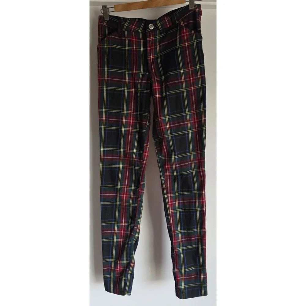 Harajuku Mini x Target Girls Sz 16 Plaid Pants Multi Color Streetwear Trousers